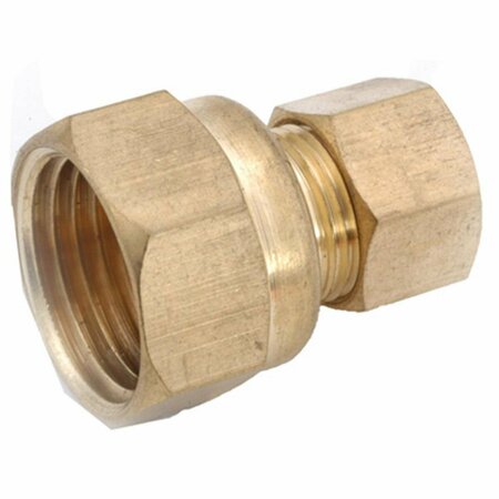 ANDERSON METALS 710066-0806 .5 in. Male Compression x .38 in. Female Iron Pipe Adapter 166536